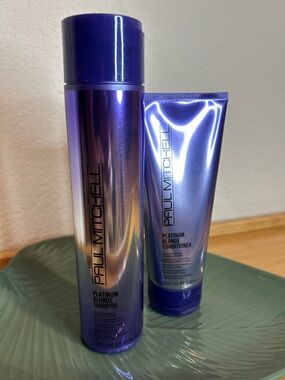 Paul Mitchell Platinum Blonde Shampoo & Conditioner - no brass purple toner